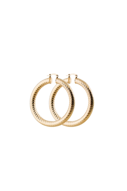 Large Gold Hoop Earrings